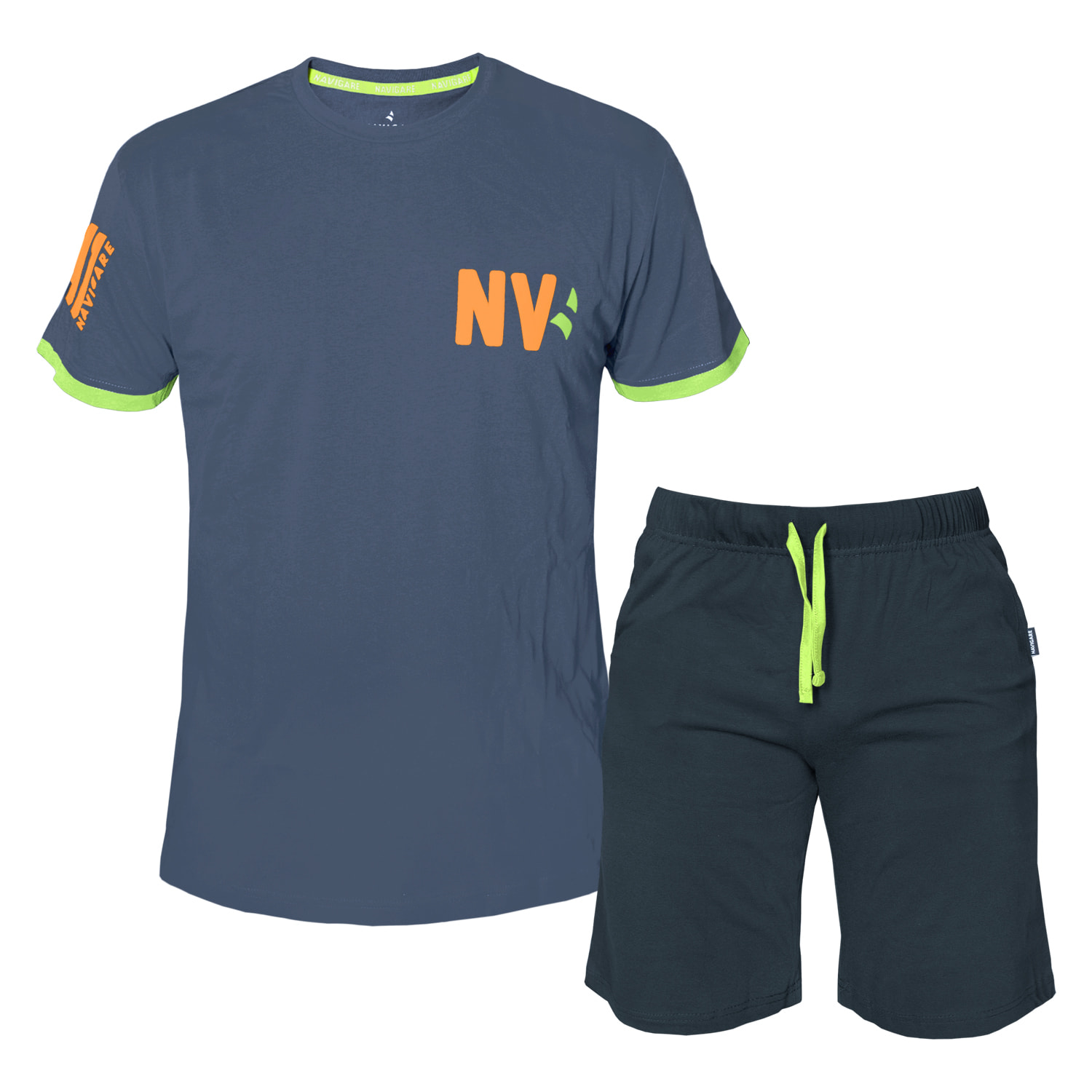 Pigiama Completo Uomo NAVIGARE Cotone Manica Corta - 6 Modelli