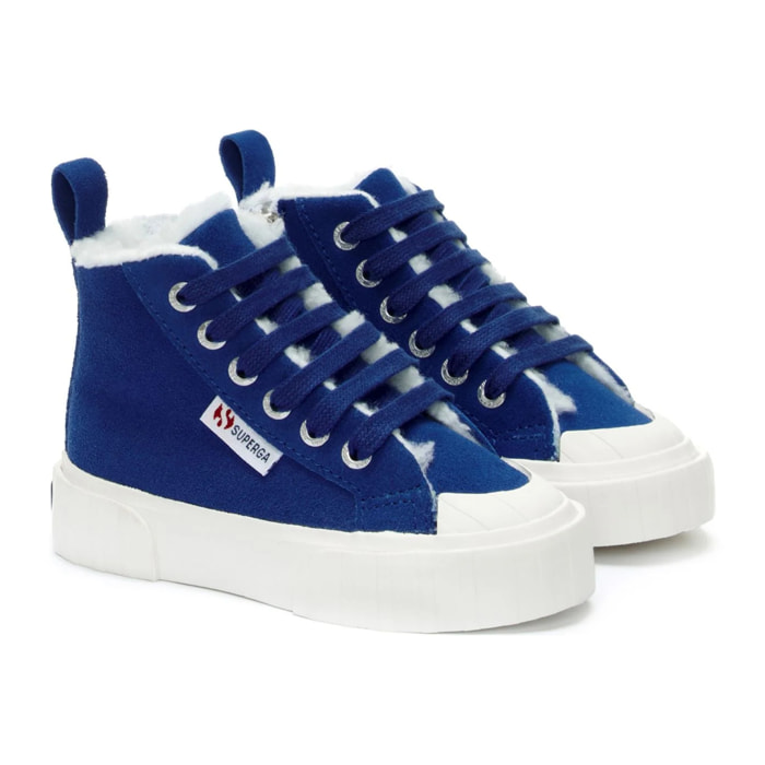 Sneakers Superga Bambino/a Blu 2696 Kids Stripe Suede