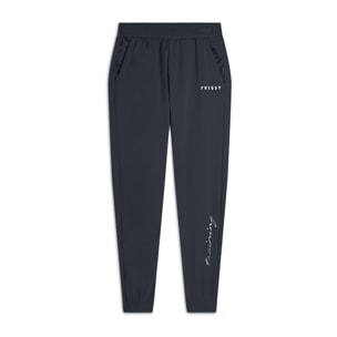 Pantaloni con elastico sul fondo e dettagli floreali