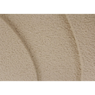 Cuadro Curves resina 3D texturizado abstracto beige 70x50x4 cm