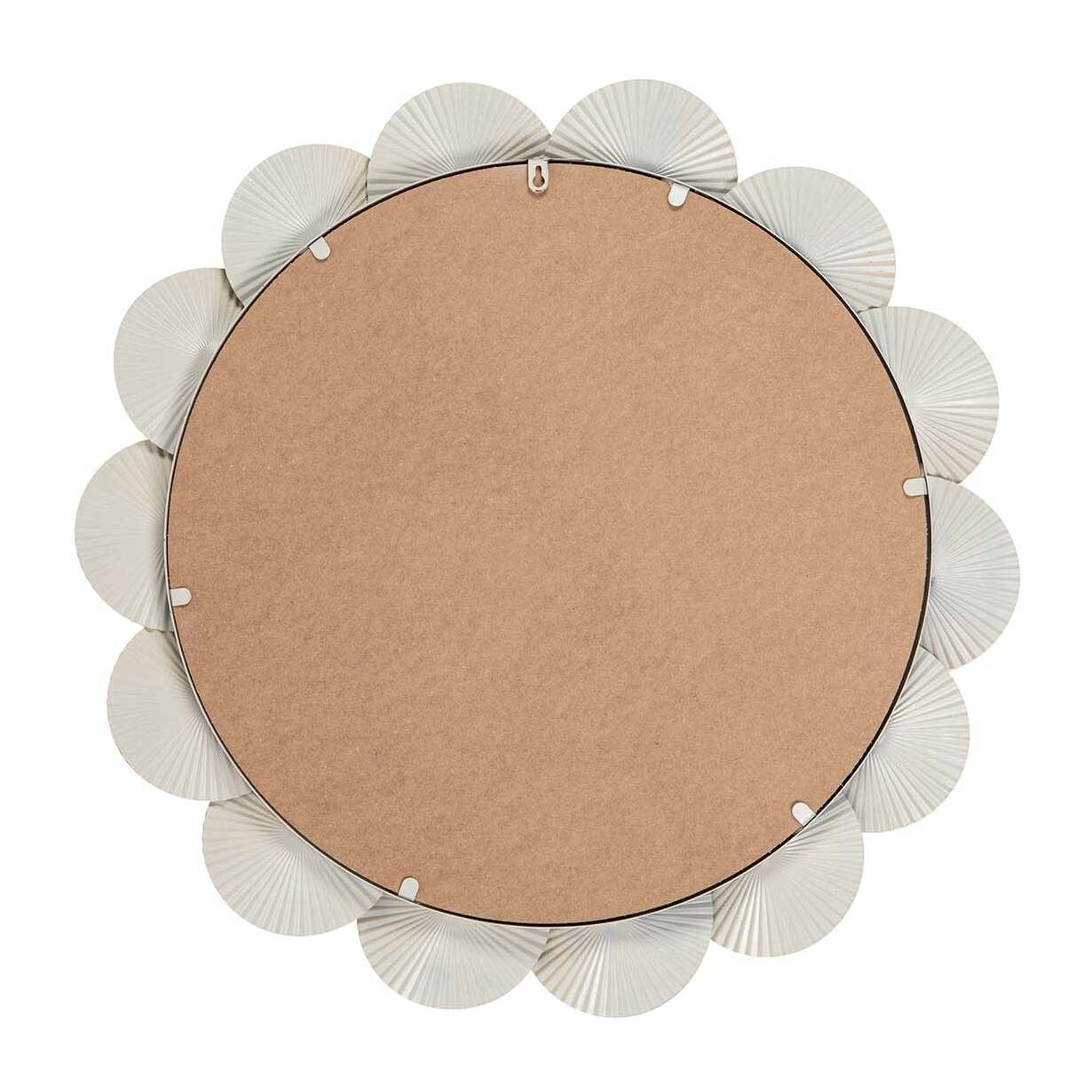 Espejo Metal Redondo Beige 75x4x75 Cm