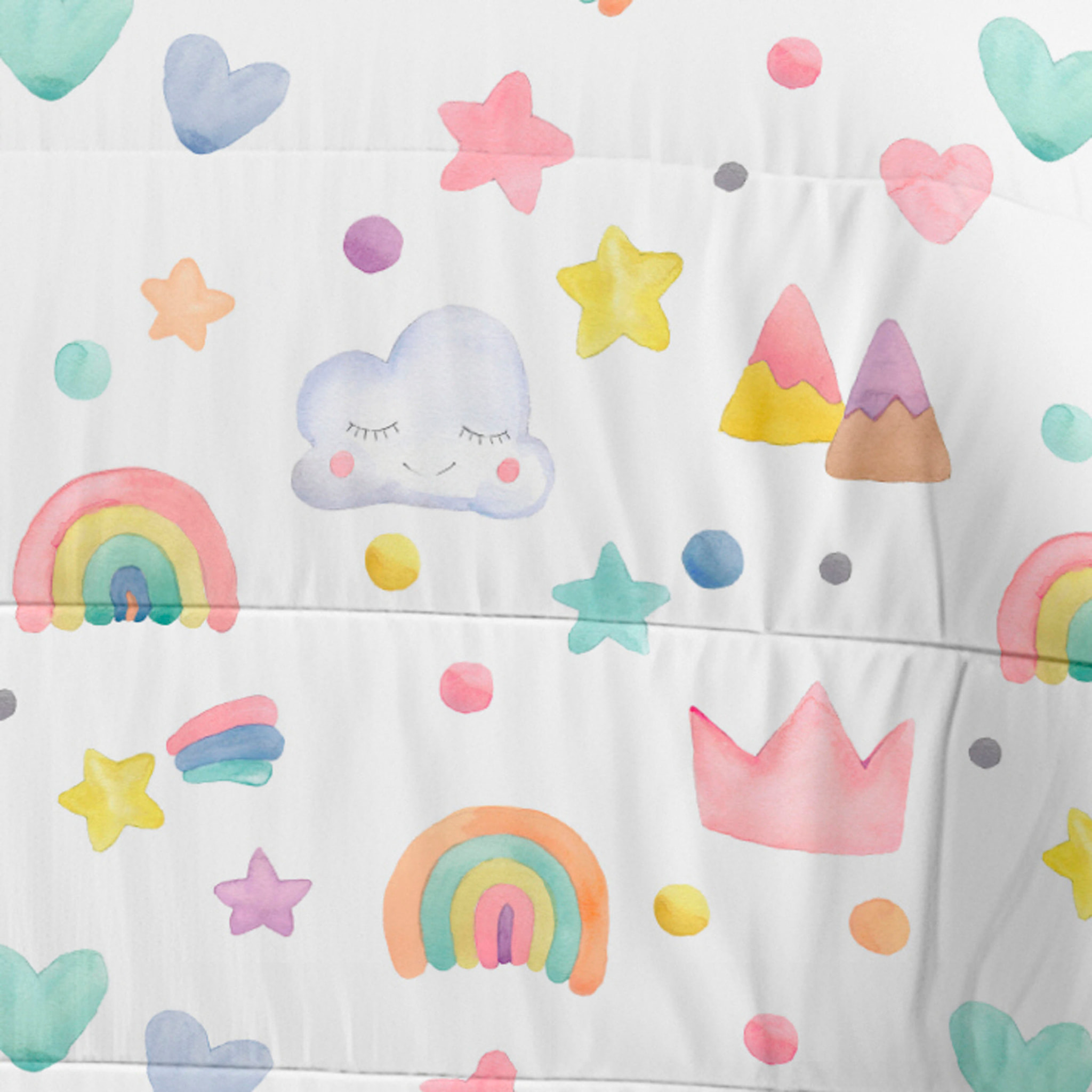 Cool Kids - Edredón Nórdico Estampado - Infantil - 100% Algodón - 200 gr/m² con Tacto Pluma - Confetti