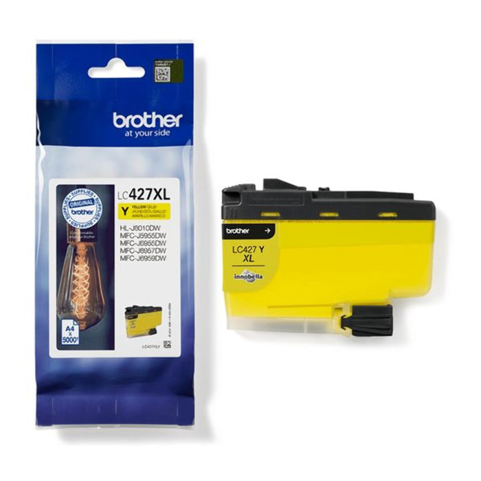 Cartouche d'encre BROTHER Originale LC427 XL Jaune (Yellow) Haute Capacité - LC427XLY