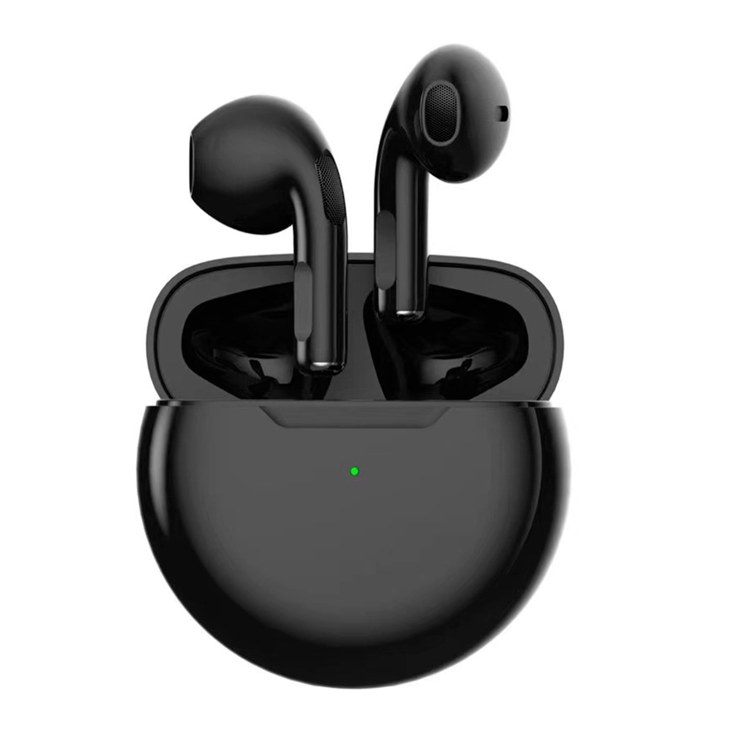 Cuffie TWS R6, Bluetooth 5.2. Controllo touch per la riproduzione musicale e le chiamate.