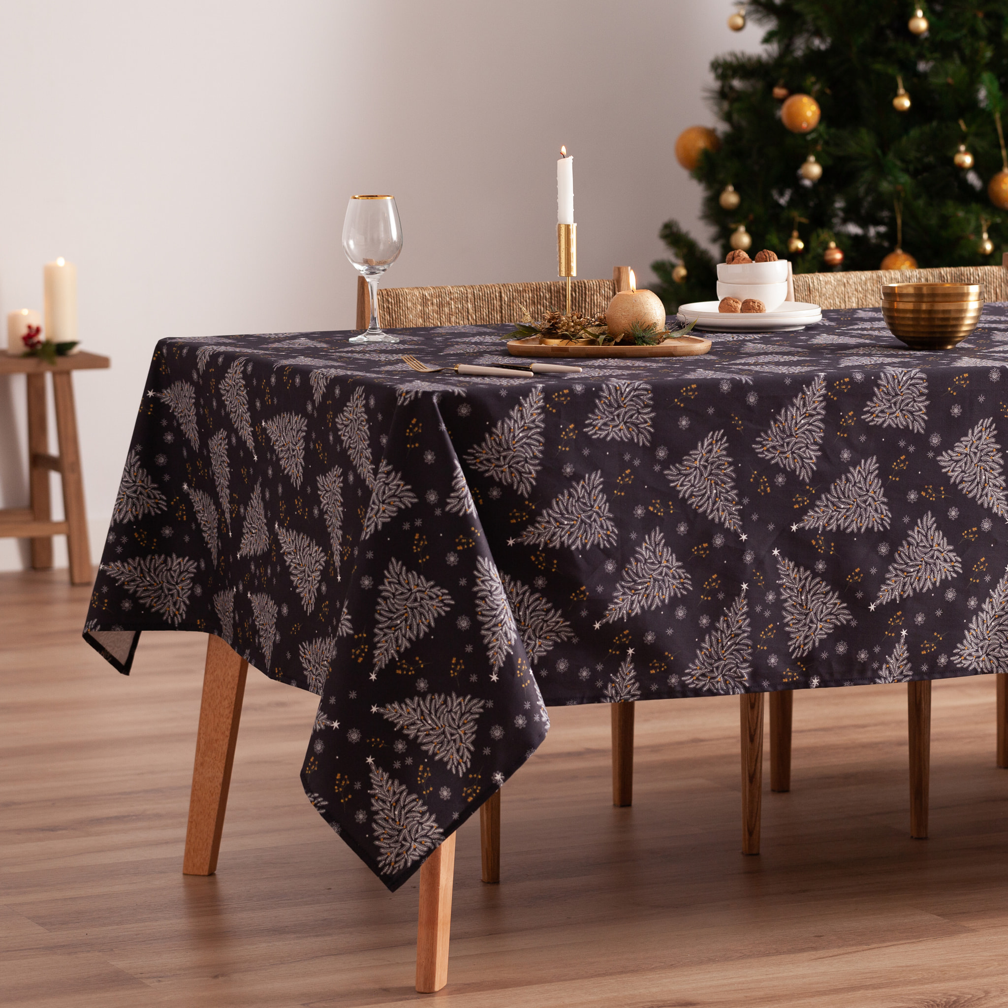 Mantel antimanchas BETHLEM AZUL OSCURO