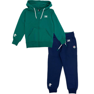 Tuta spezzata con cappuccio Leone bambino tuta con zip intera College