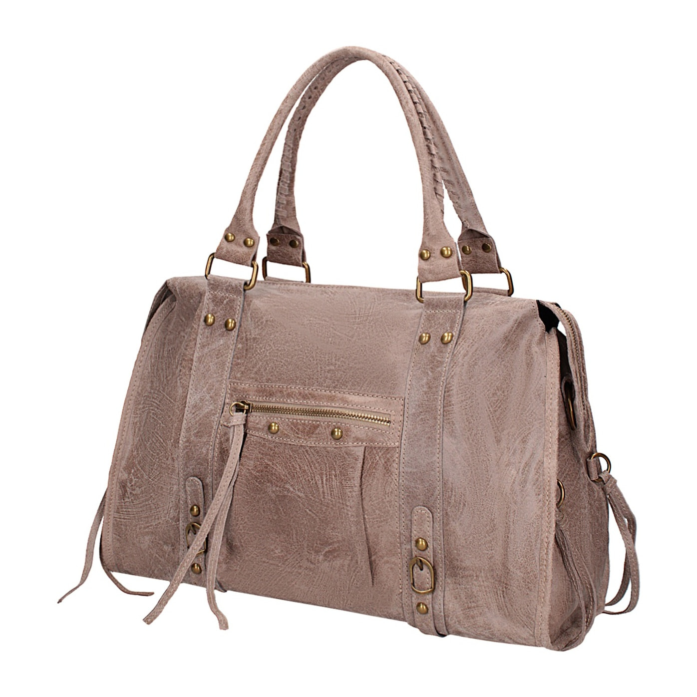 Borsa a spalla da donna - Modello Clara - Vera pelle - 41.0 x 28.0 x 13.0 cm