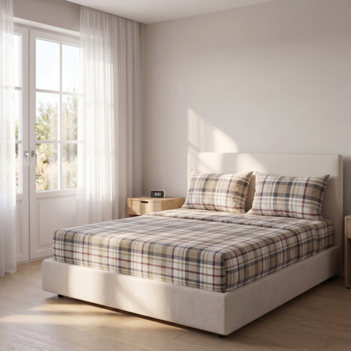 Completo lenzuola singolo in cotone morbido e traspirante, set letto con lenzuolo sopra, sotto con angoli e federa, confortevole per tutte le stagioni, resistente ai lavaggi frequenti, facile da gestire, ideale per uso quotidiano e riposo naturale