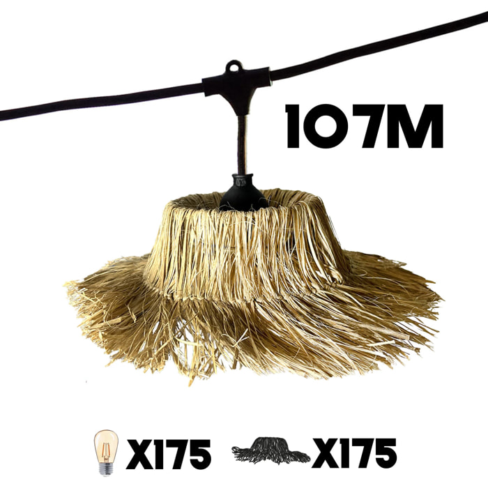 Guirlande connectable TAHITI 175 ampoules E27 107M