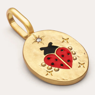 Charm Mariquita Baño Oro