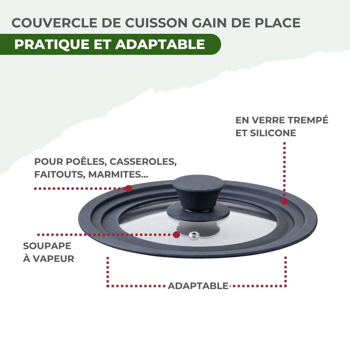 Poêles à Frire, Casseroles inox 18/10 Triply et couvercle Fackelmann Vita3
