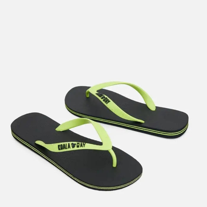 Chancla Dedo Verde Flúor - Mundaka