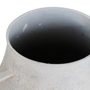 Vase Glady en Acier 37,5x33,5x58,5 cm Gris