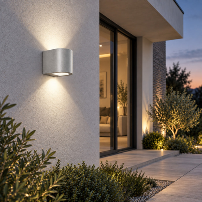 Applique LED tonda bi Rossini SILVER 4000K