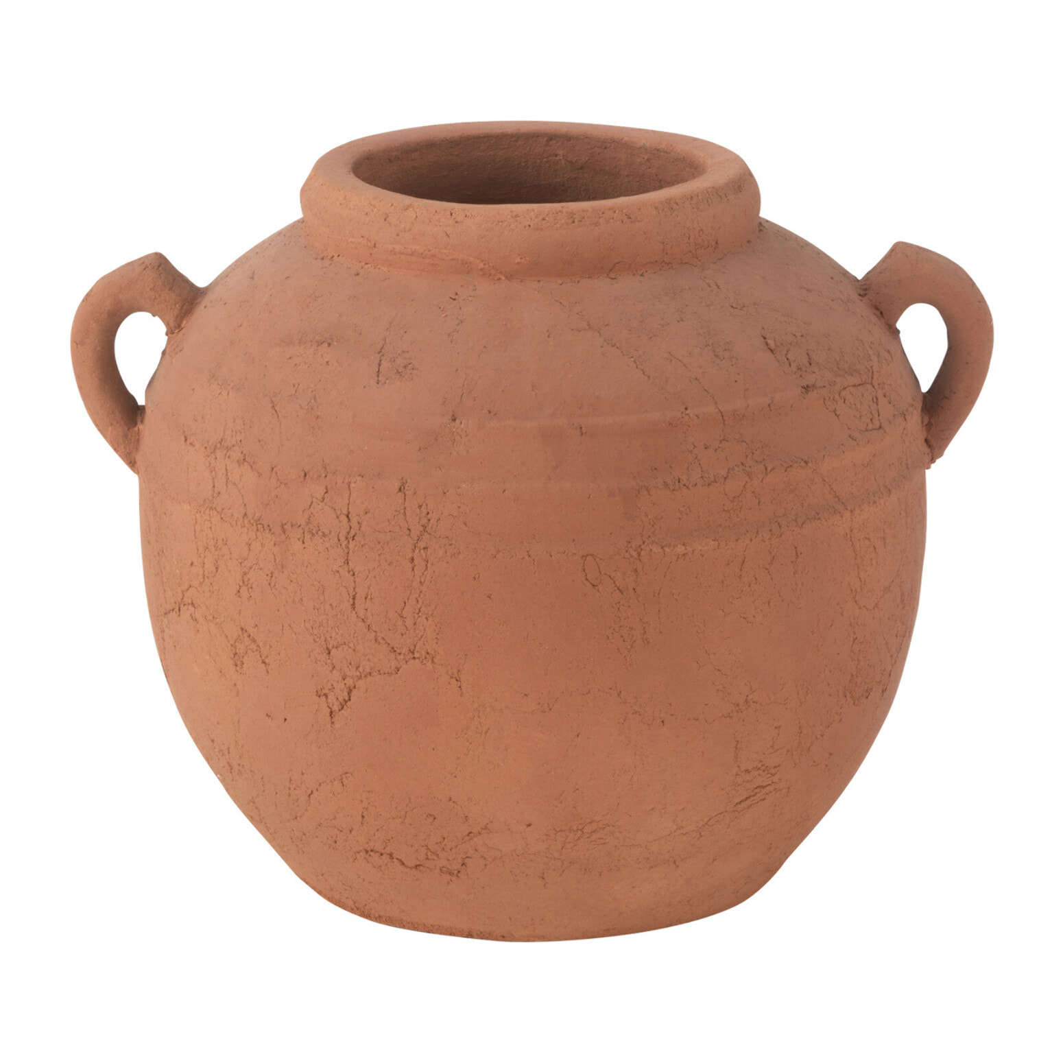 J-Line vase Moke Rond Anses - céramique - cuivre - Ø 32 cm