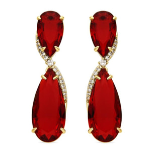 Pendientes Lux by Lux acabados oro 18k