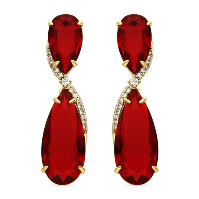 Pendientes Lux by Lux acabados oro 18k