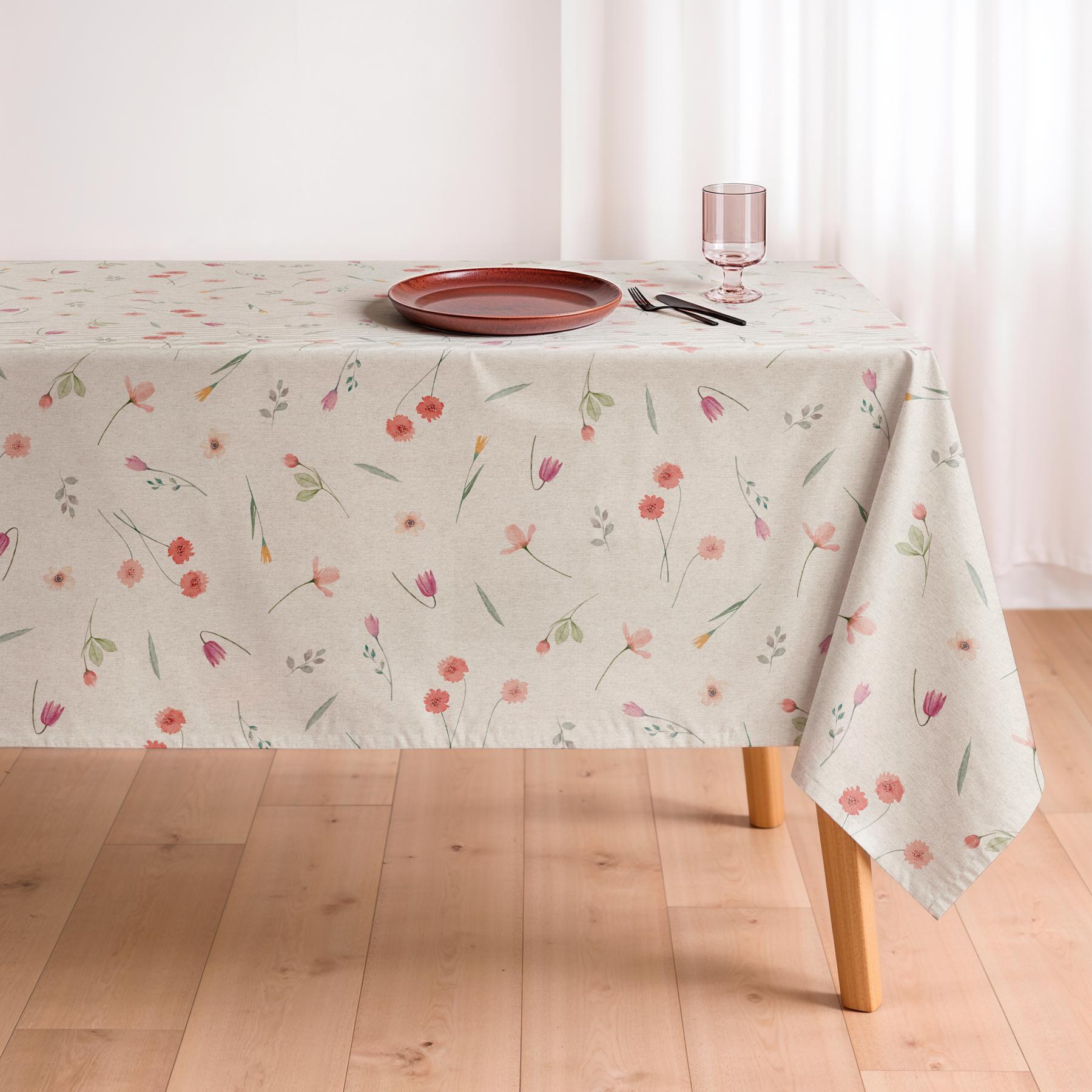 Nappe anti-taches AUREA MULTICOLORE - en 100 % coton
