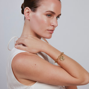 Pulsera Lorha acabado oro amarillo 18k