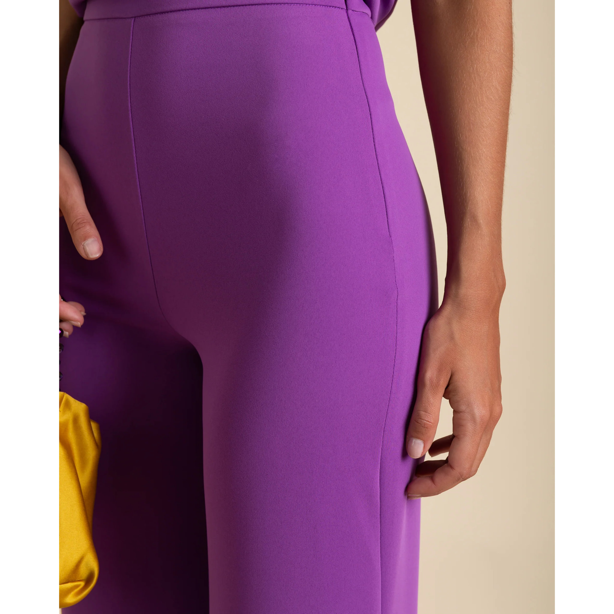 Pantalón de campana de gasa de mujer
