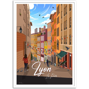 Affiche - Lyon Les Pentes - Benoit Collet