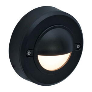 Mita Aplique exterior con luz led en blanco cálido 3000K en color negro