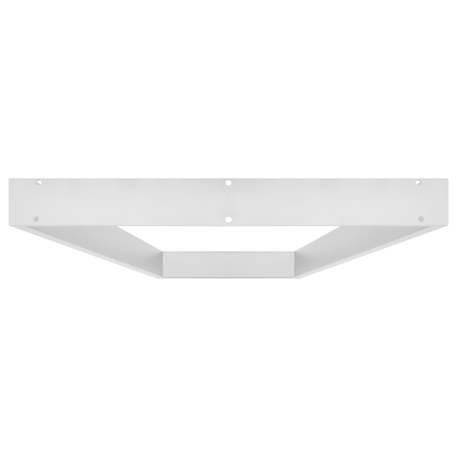 Set di 2 piedi per tavolo - forma trapezoidale - bianco