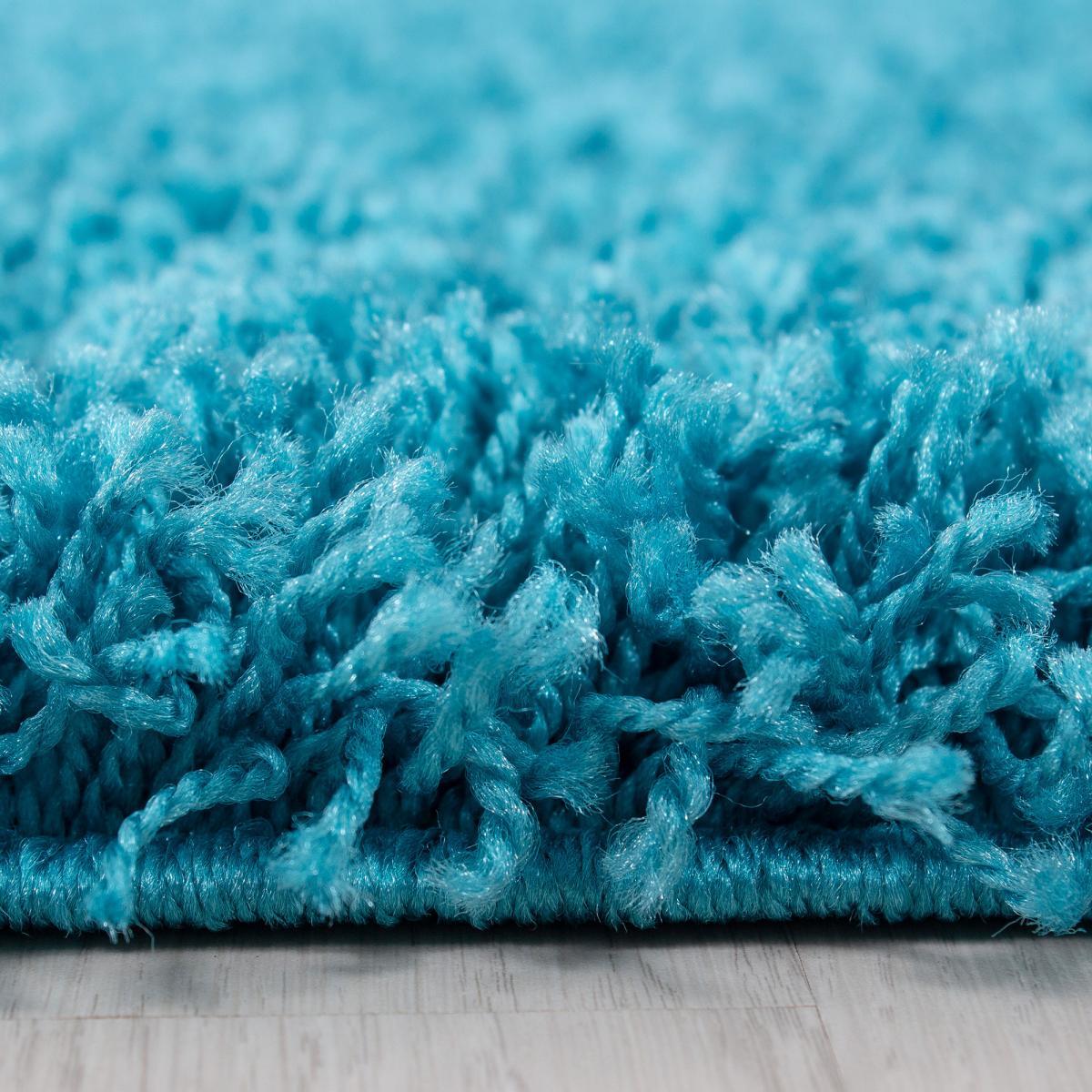 Tapis poils longs shaggy tissé motif uni ZASIVE