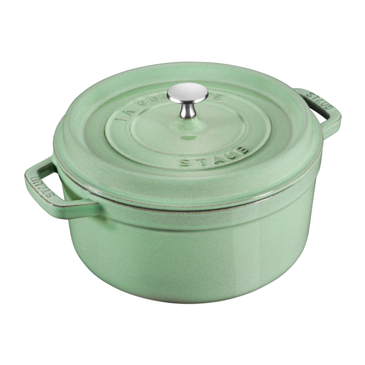 Cocotte en fonte, Rond(e), Sauge