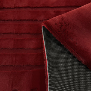 ALASKA - Tapis doux à motif graphique rouge