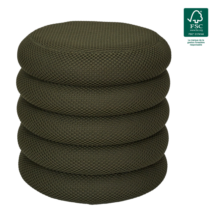 POUF RANGEMENT ATOME KAKI