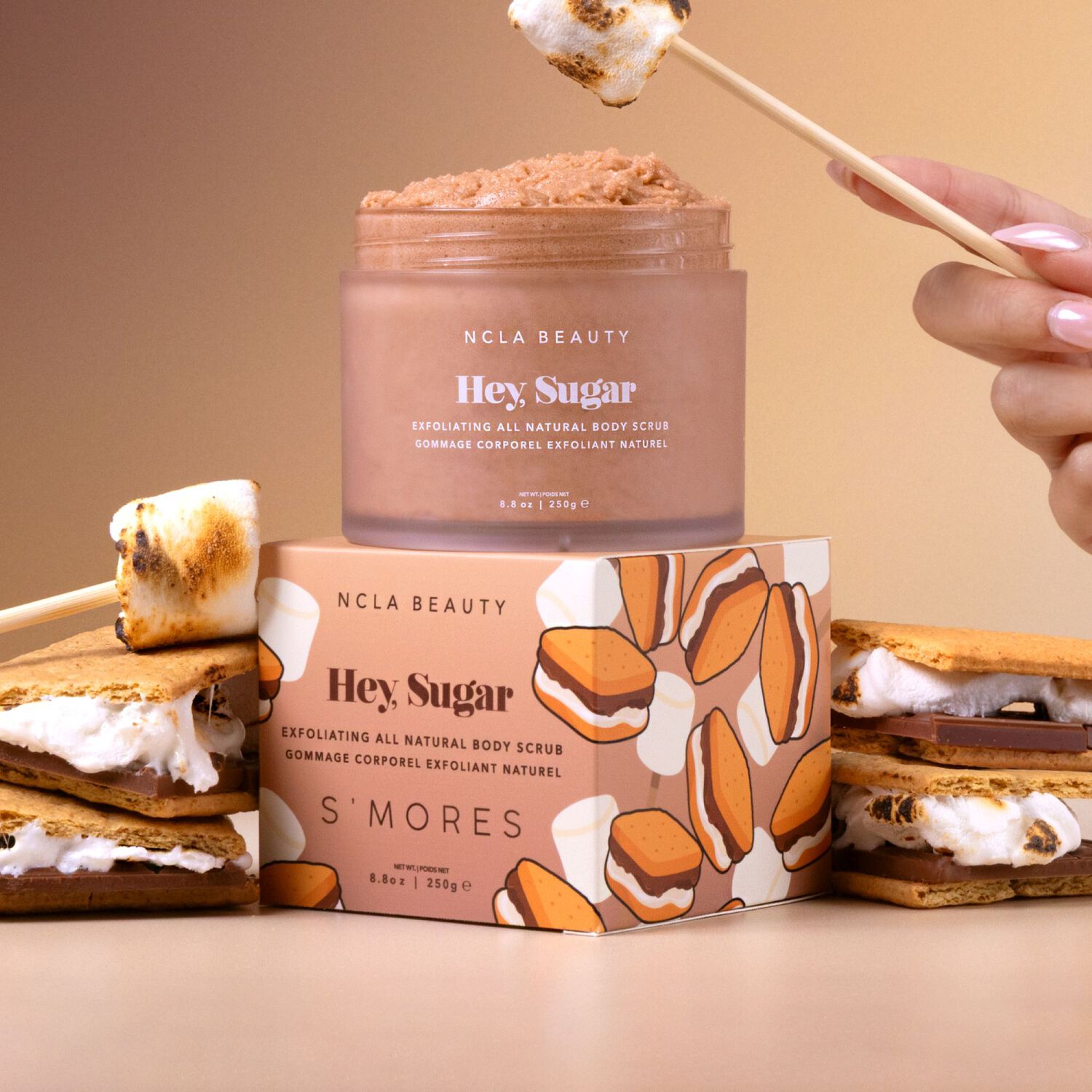 Hey, Sugar - All Natural Body Scrub -S'mores - Gommage Corps 250 g