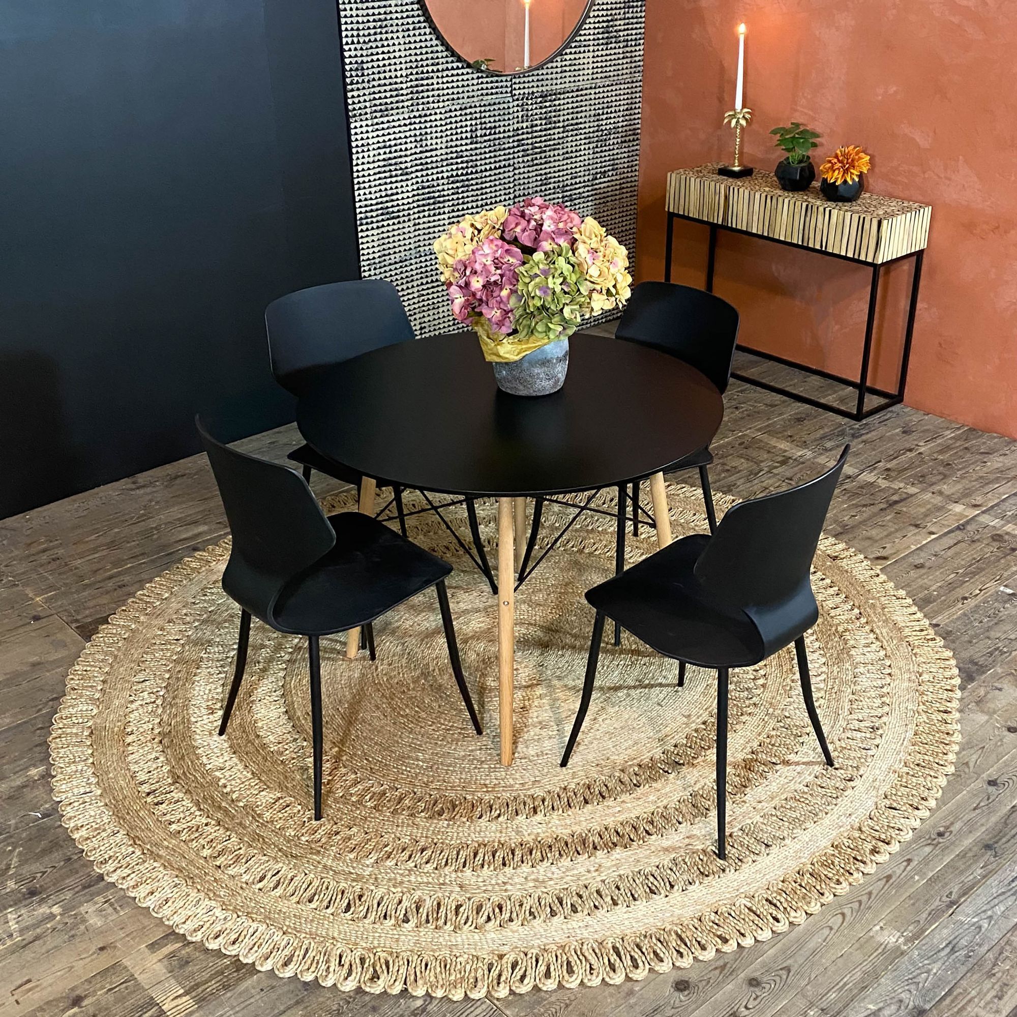 Tapis rond en jute tissé à la main 220cm JERICO
