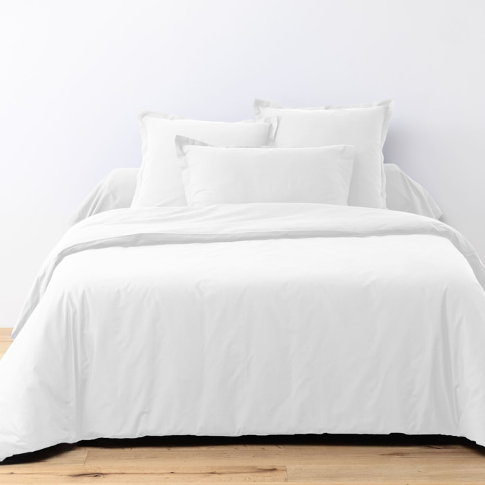 Parure de drap 1 pers 100% coton 57fils + 1 taie blanc