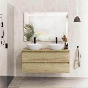 Ensemble de salle de bains LILY SE, Alday, 140 cm, Nature.