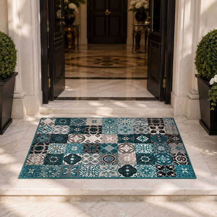 Tapis Revu motif carreaux de ciment