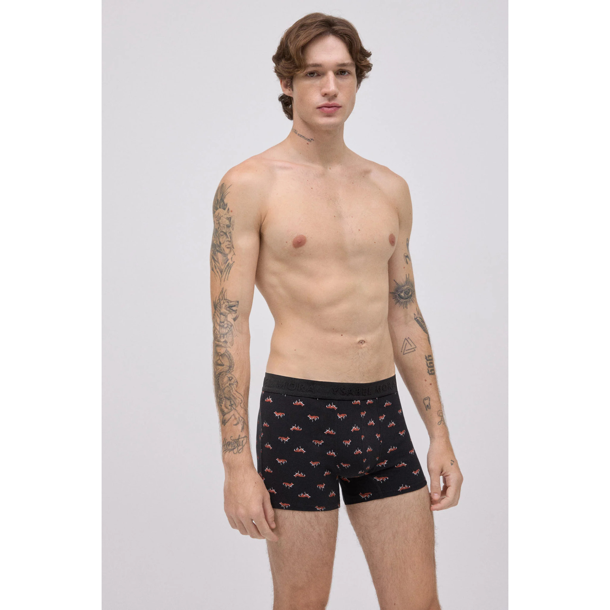 Confezione da 2 boxer con stampa animalier