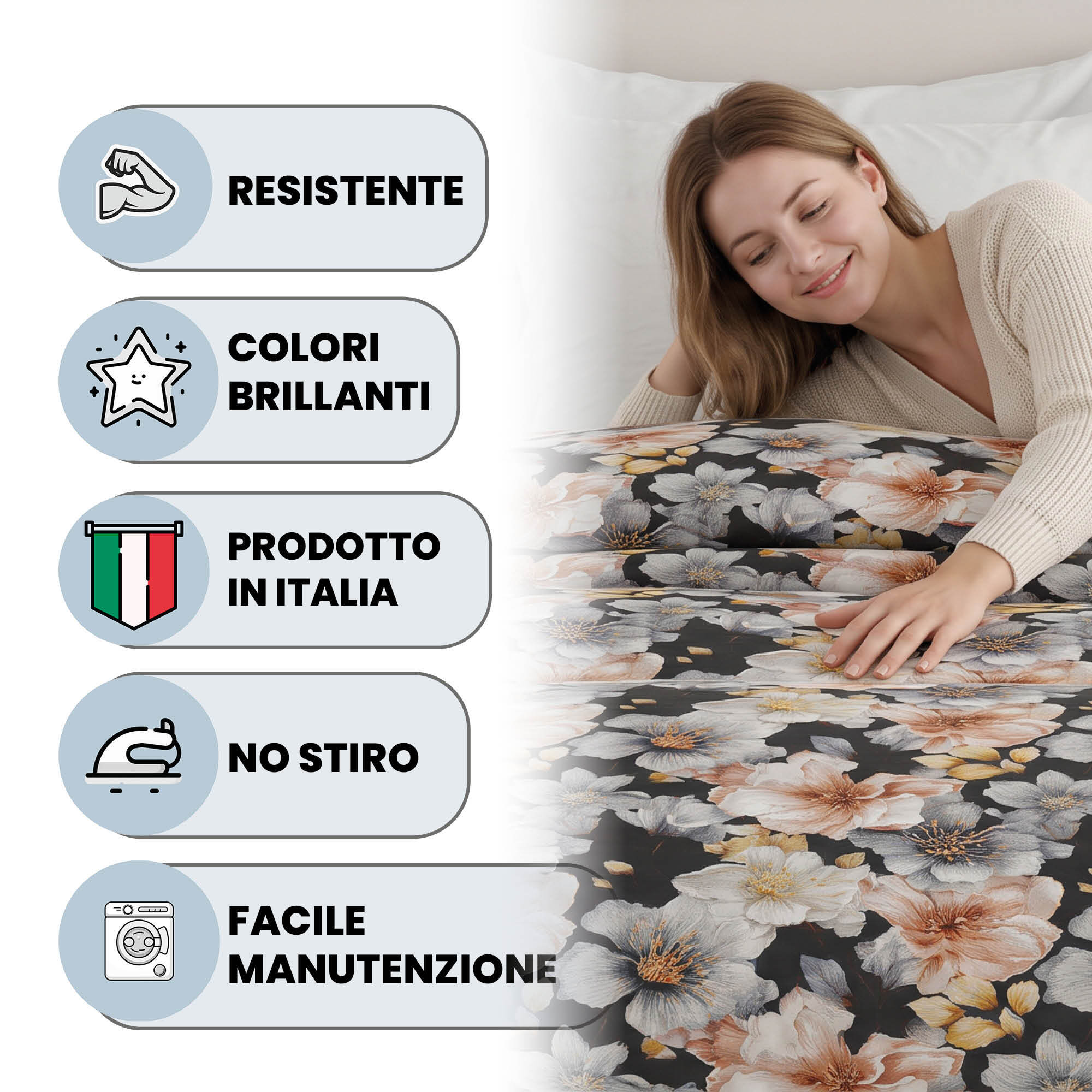 TRAPUNTA INVERNALE INFINITY - 300gr - 100% Microfibra - Made in Italy