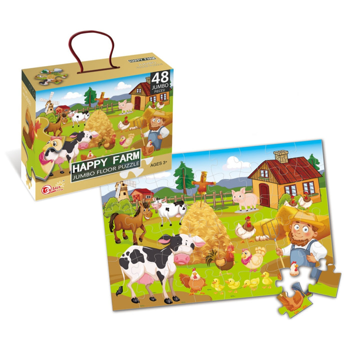PUZLE DE 48 PIEZAS: LA GRANJA FELIZ