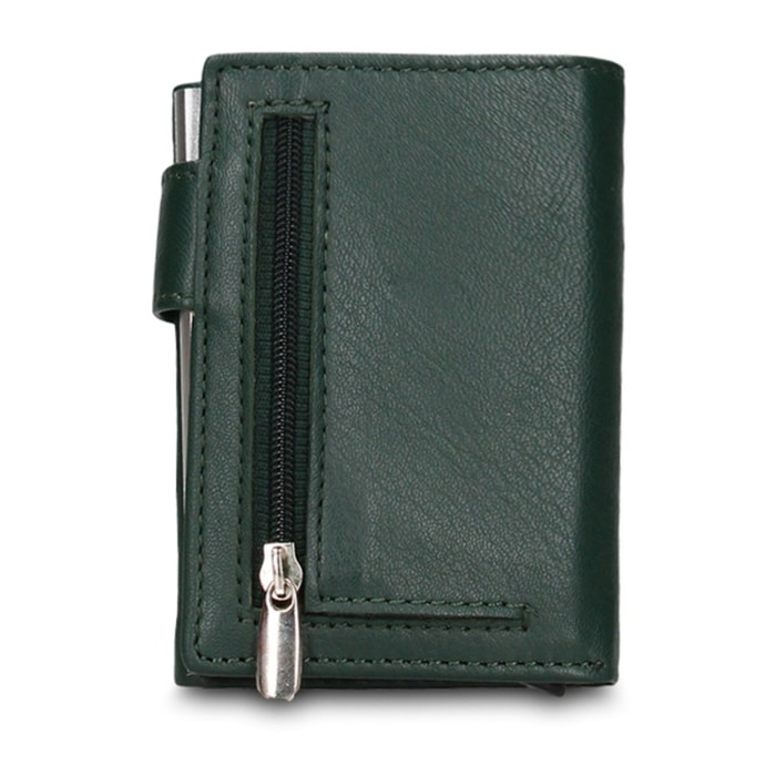 Portafoglio uomo in vera pelle - Modello Novara Elite - Casual - 7.5 x 10.0 x 2.0 cm