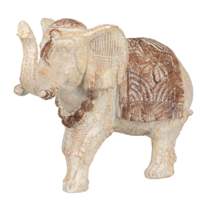 Elefante Resina Natural 36x15x25 Cm