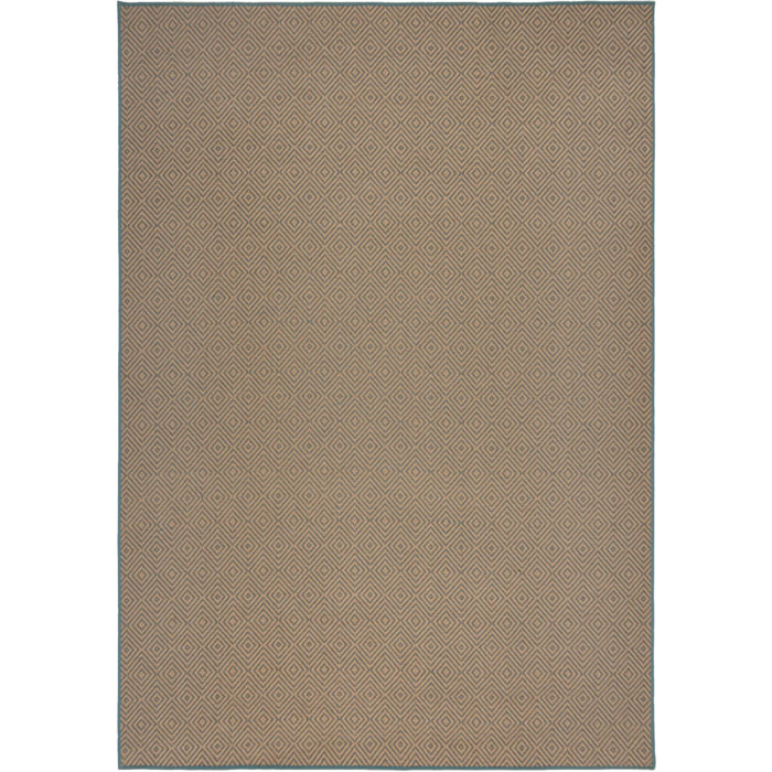 Tapis geometric en jute DIAMOND
