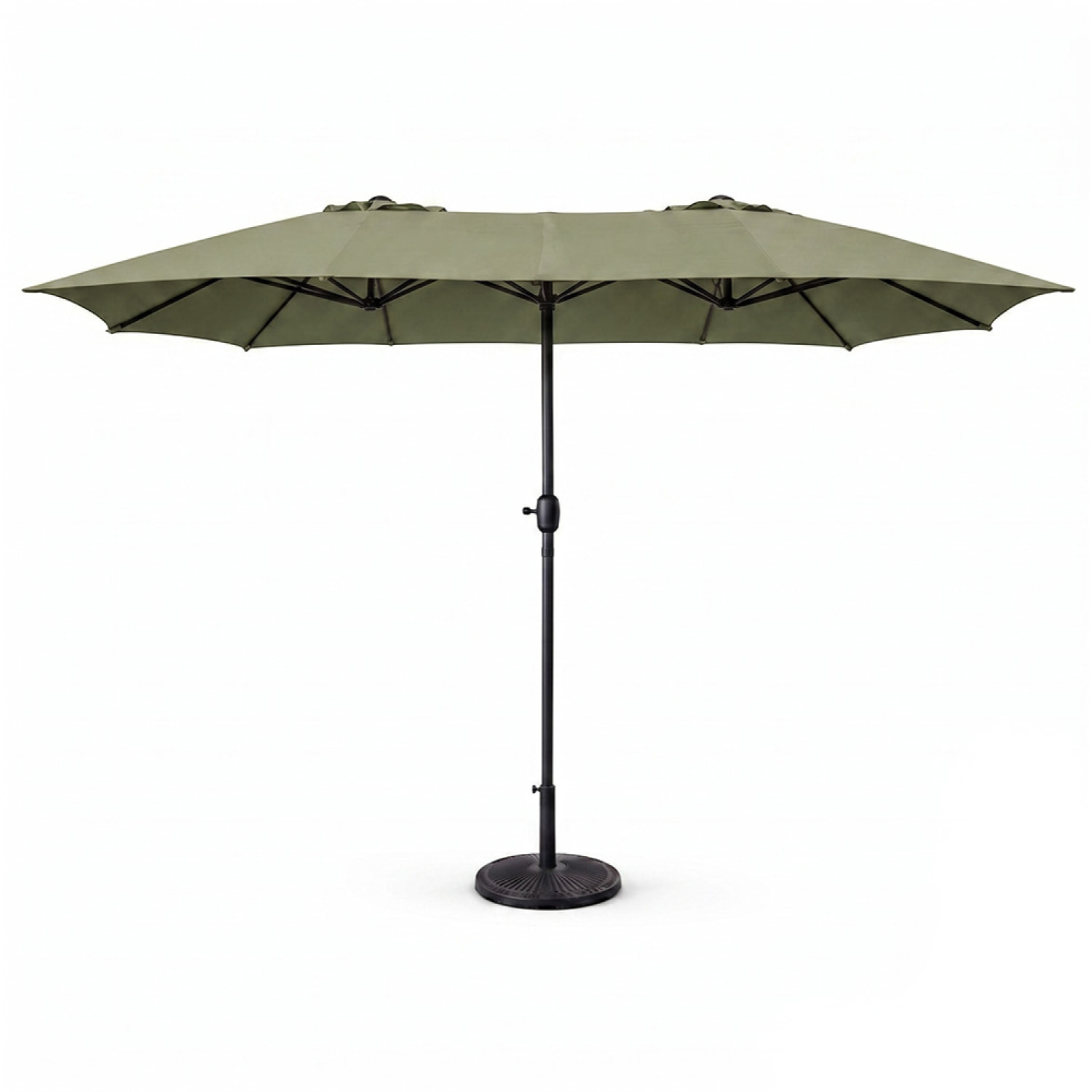 Parasol rectangulaire double 2,7x4,6m vert CABIATE