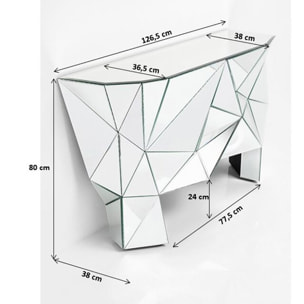 Console Prisma 126x38cm Kare Design