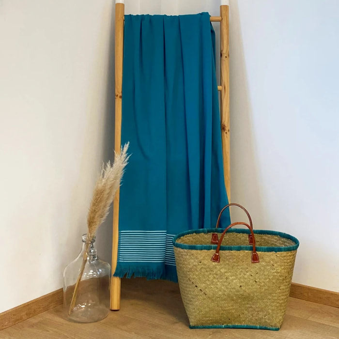 Fouta doublée éponge Paski Lake 90x170 300g/m²