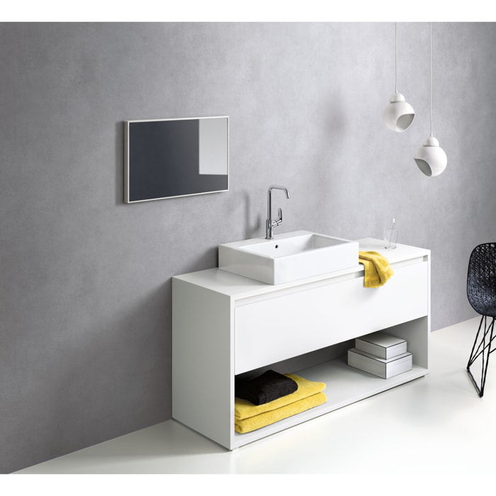 Mitigeur de lavabo 240 Focus bec haut, avec tirette et vidage chromé