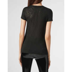 PHILIPP PLEIN T-shirt Round Neck SS Crystal