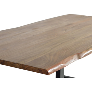 Mesas de Comedor de Madera de Acacia 200 Cm Estilo Industrial Moderno