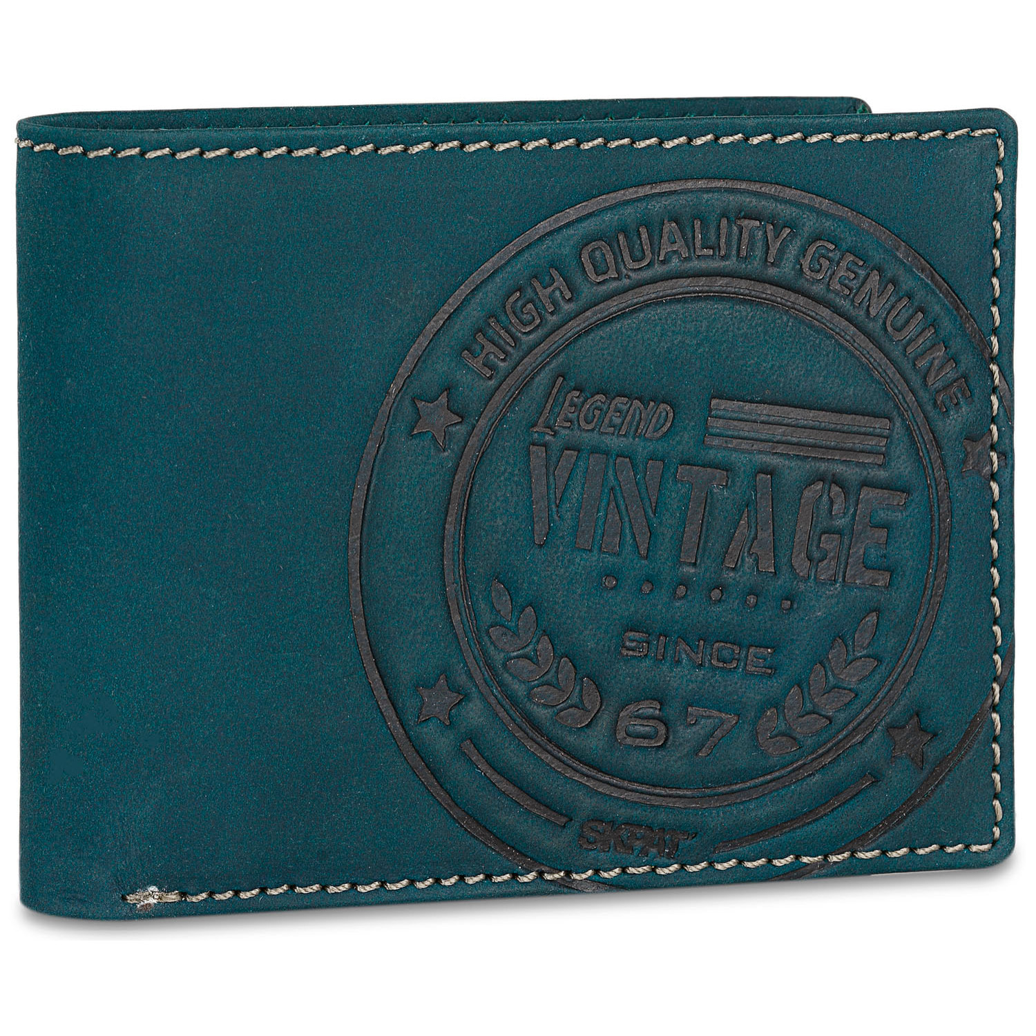 Cartera Hombre Piel Skpat Vintage Azul