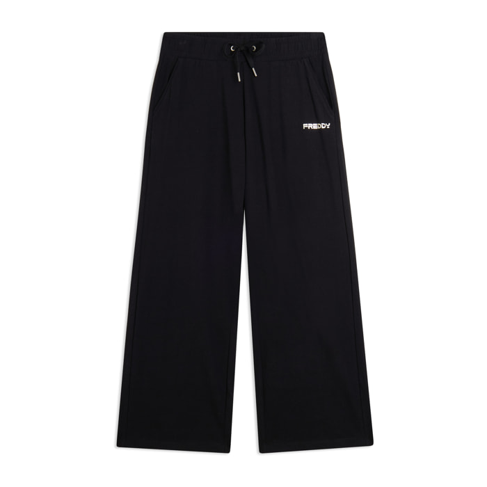 Pantaloni cropped comfort fit con gamba dritta